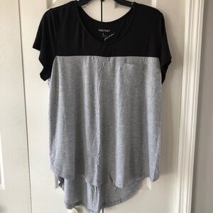 Hi-Lo Womens' Top by Ellen Tracy, color-block, L, VGUC